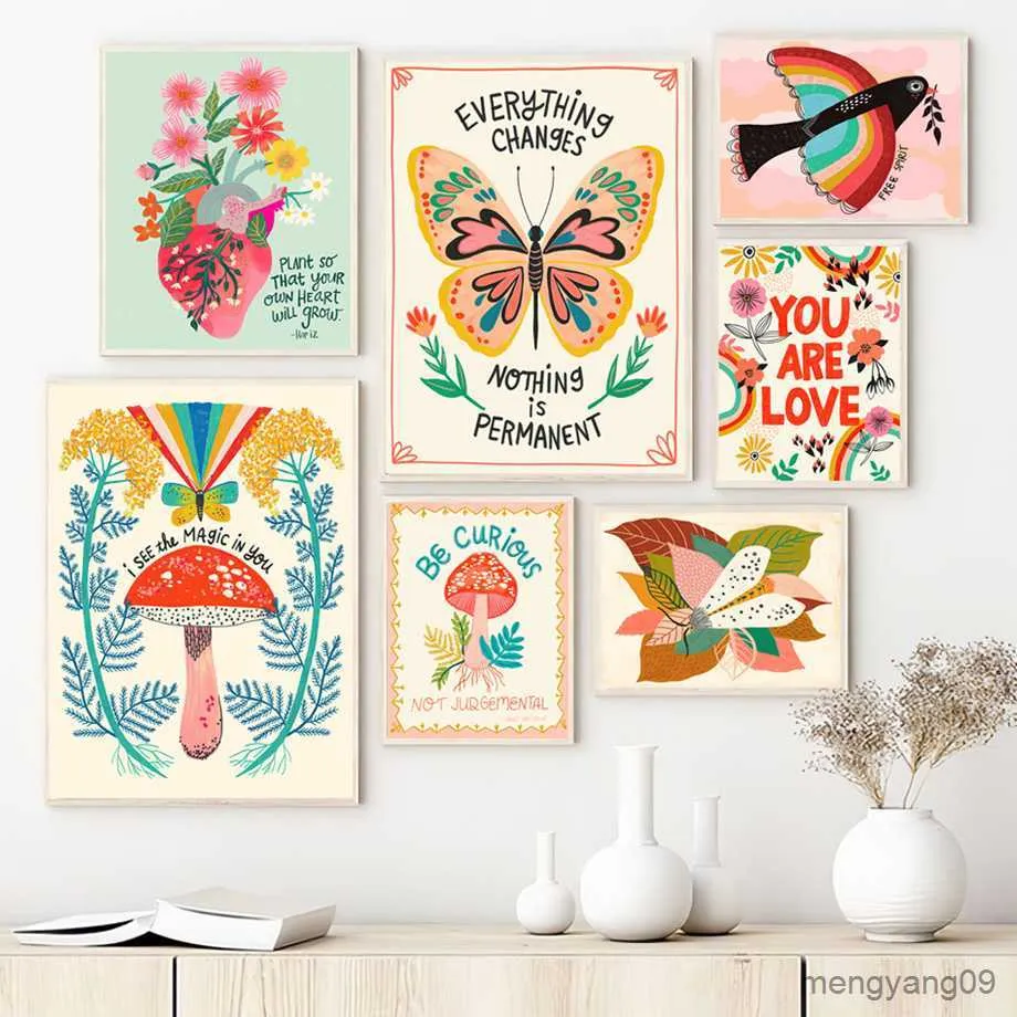 dhgate-com-inspirational-mushroom-butterfly-quote-canvas-art-nordic-living-room-decor-home-garden