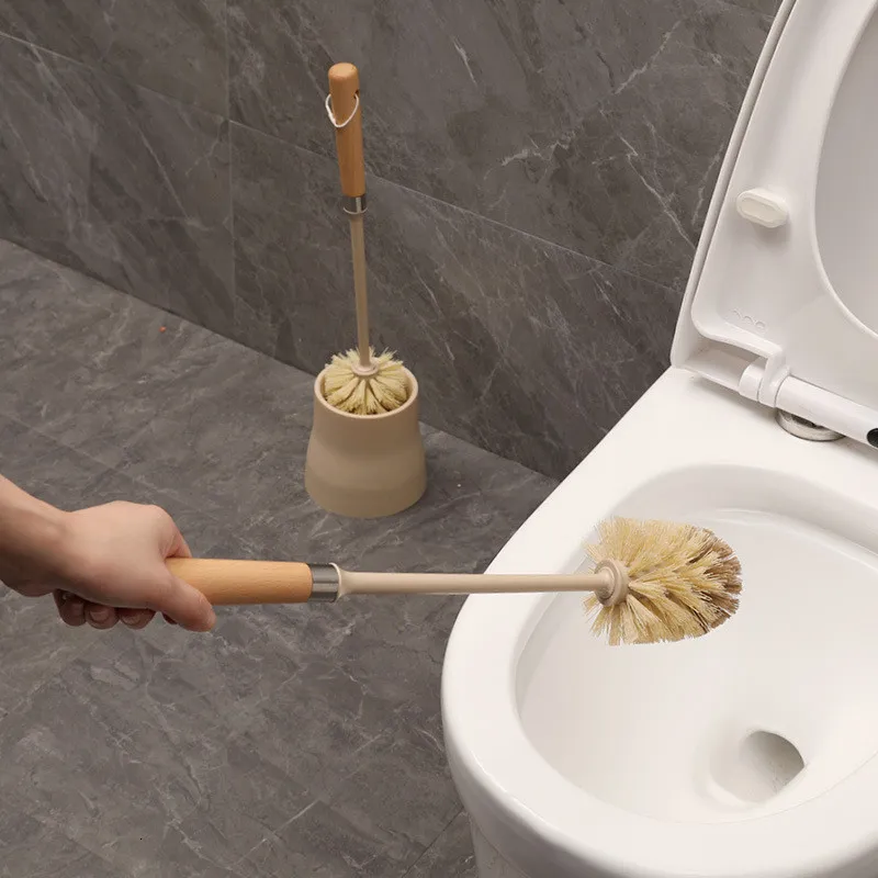 Acheter Nouveau Mini brosse de toilette avec ensemble de supports à long  manche en silicone noir nettoyant pour toilettes brosse murale Wc toilette  salle de bain accessoires