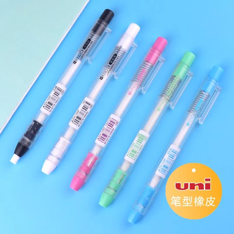 Eraser School levererar Handpress gummi student stationer för bärbar blyertspenna radergummi