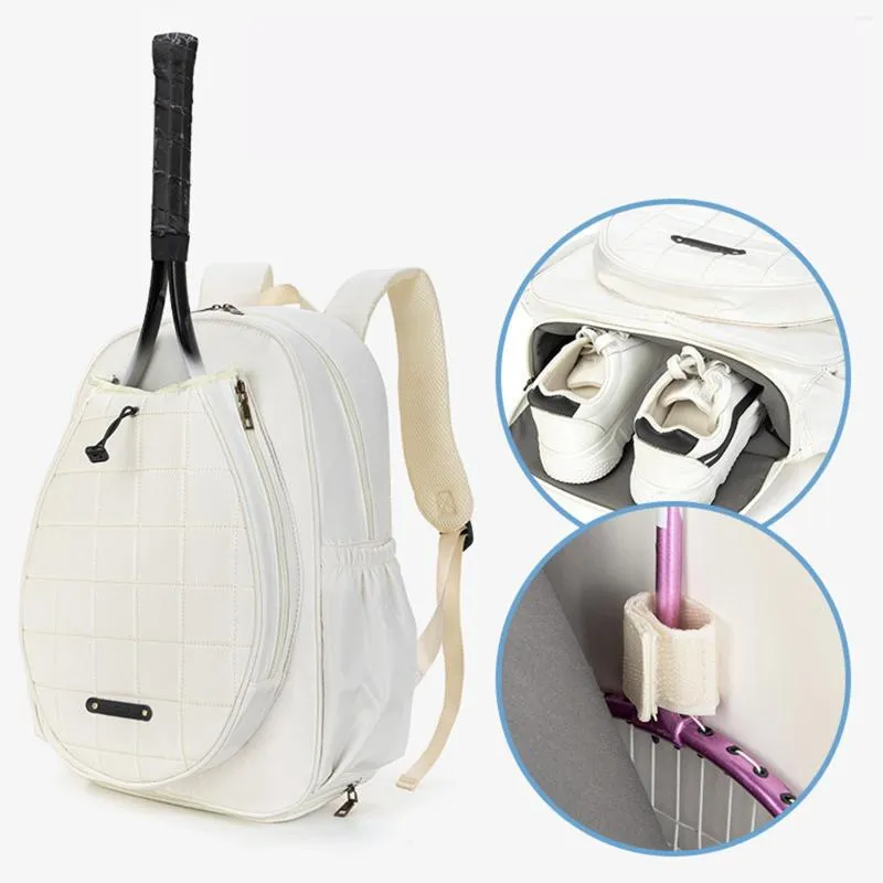 Tennis Rugzakzak Grote Racketzak Voor Pickleball Peddels Squashracket Polyester Wit Zwart Unisex Sporttas Voor Buitenactiviteiten Van 41 58 DHgate