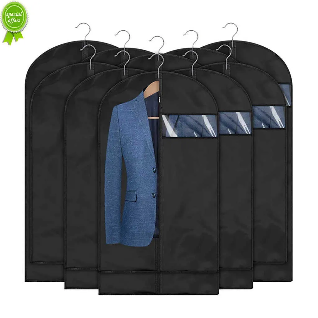 Nowe ubrania Dyrfoodporne osłony kurzu wodoodporne Coat Płaszcz Sukiety Ochrata torby do przechowywania torby odzieżowe Organizator