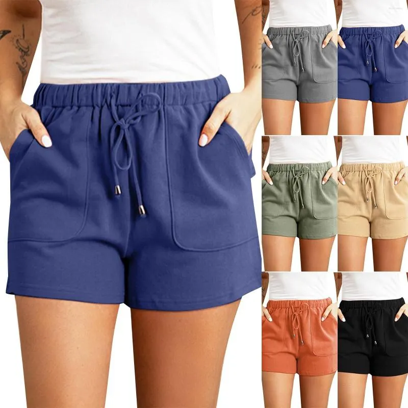 Active Shorts Personnalité Conception Taille Haute Droite Tube Cordon Lâche Casual Pour Femmes Femmes Cut Off Jean