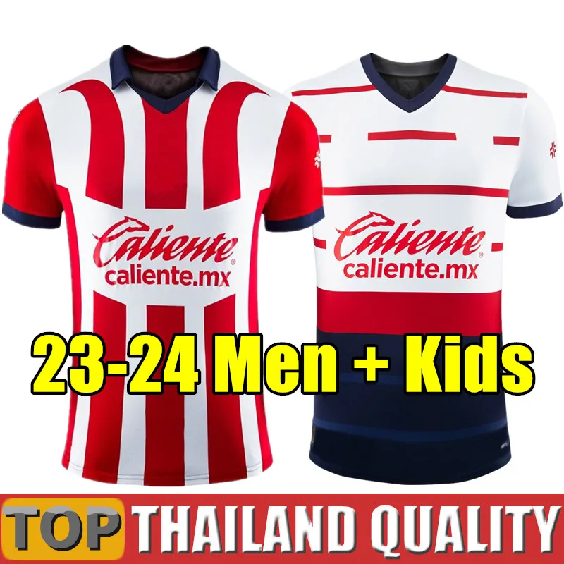 23 24 Chivas de Guadalajara Soccer Jerseys 2023 2024 LIGA MX A.ZALDIVAR CALDERON J.MACIAS BRIZUELA A.VEGA PONCE Alvarado HOMBRE Men kids kit football shirt