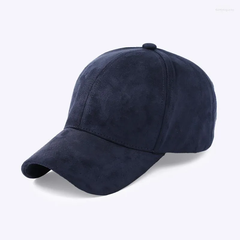2023 Four Seasons Old Faux Suede Non Adjustable Baseball Cap For Men