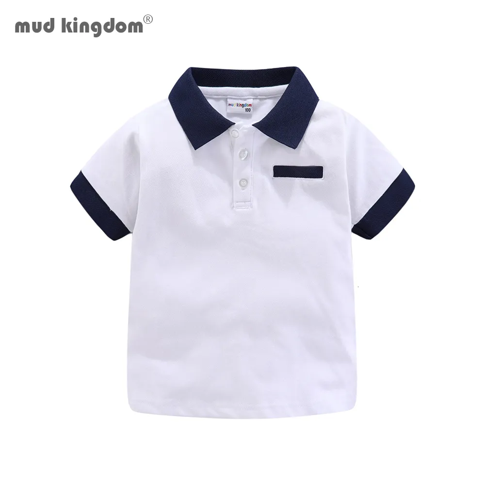 Mudkingdom Fashion Boys Polo Shirt Solid Cotton Shirt Piece Car Lapel Short Sleeve Casual Summer Top For Little Boys 230628 From Dao008 10.77 DHgate.Com