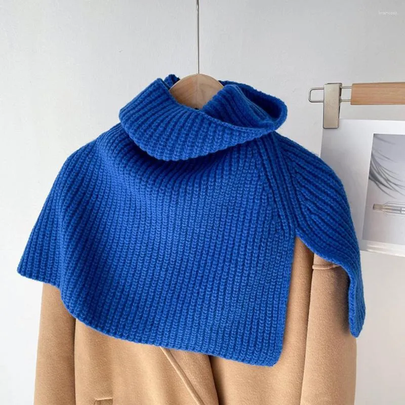 Scarves Korean Style Trendy Thickened Shawl Wrap Snood Scarf Elegant Slit For Outdoor