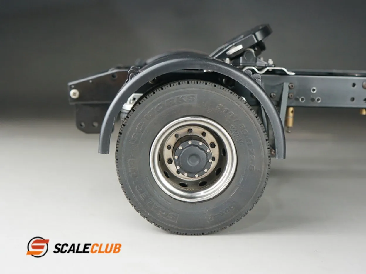 Scaleclub 1/14 Single Axle Fender Trailer Truck Dump Truck Model för Tamiya Lesu för Tamiya Lesu