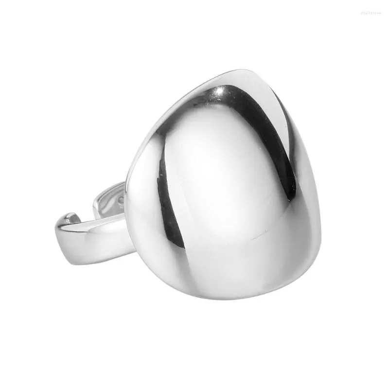 Кольца-кластеры TKJ из стерлингового серебра 925 пробы, гладкое 14-каратное позолоченное открытое кольцо для пар, мужские и женские оптовые ювелирные изделия