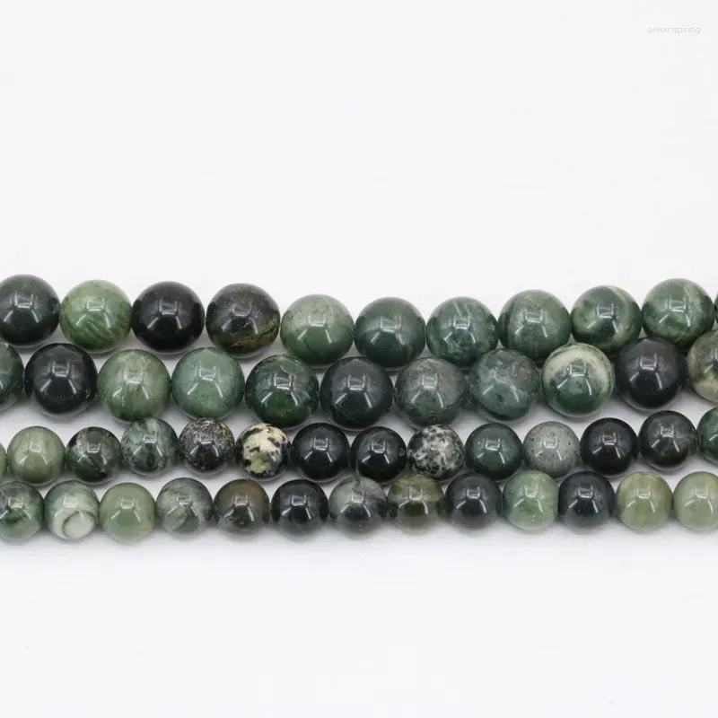 Perline Pretty Green Vene naturali Agate Pietra Rotonda Allentata Corniola 6mm 8mm 10mm Pendenti e Ciondoli Gioielli Fai Da Te Distanziatori Risultati 15 "B3475