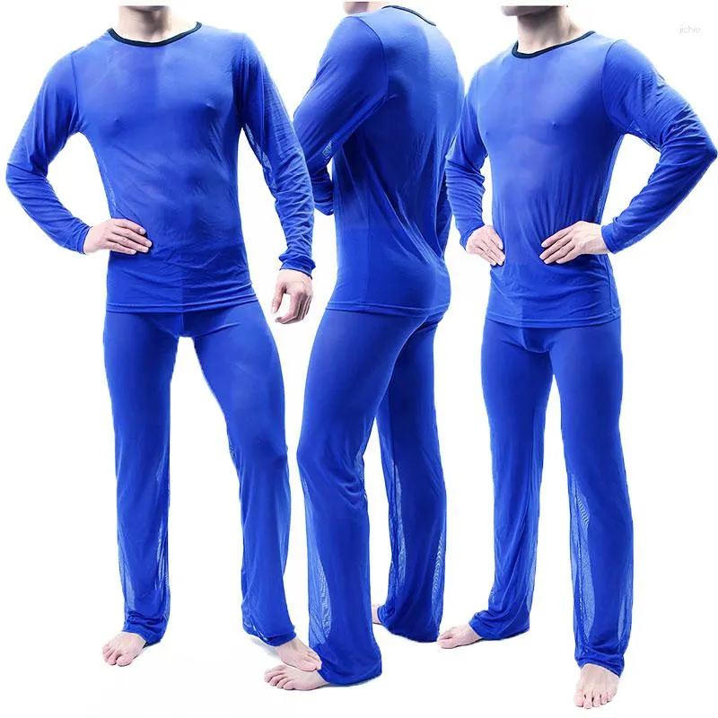 Mens thermal pj set top