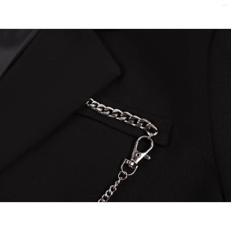 DHgate.com:Womens Y2K Blazer Jacket: Chic Chain Streetwear