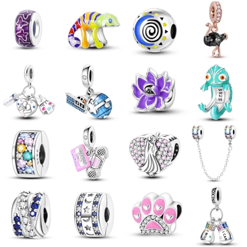 charms jewelry 925 charm beads accessories Boxing Glove Pendant