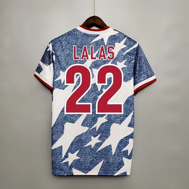 Retro USAs1994 Away Jerseys Lalas Reyna Wynalda Vintage Estados Unidos Camisa de Futebol Clássico Kit Esporte