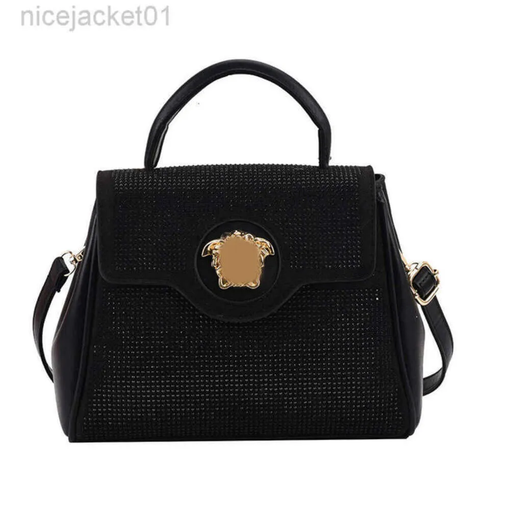 23SS 디자이너 Versages Bag Bag Vercaces 핸드백 밝은 다이아몬드 여자 가방 싱글 가방 핸드백 메신저 백 여자 가방 큰 가방 여성 가방