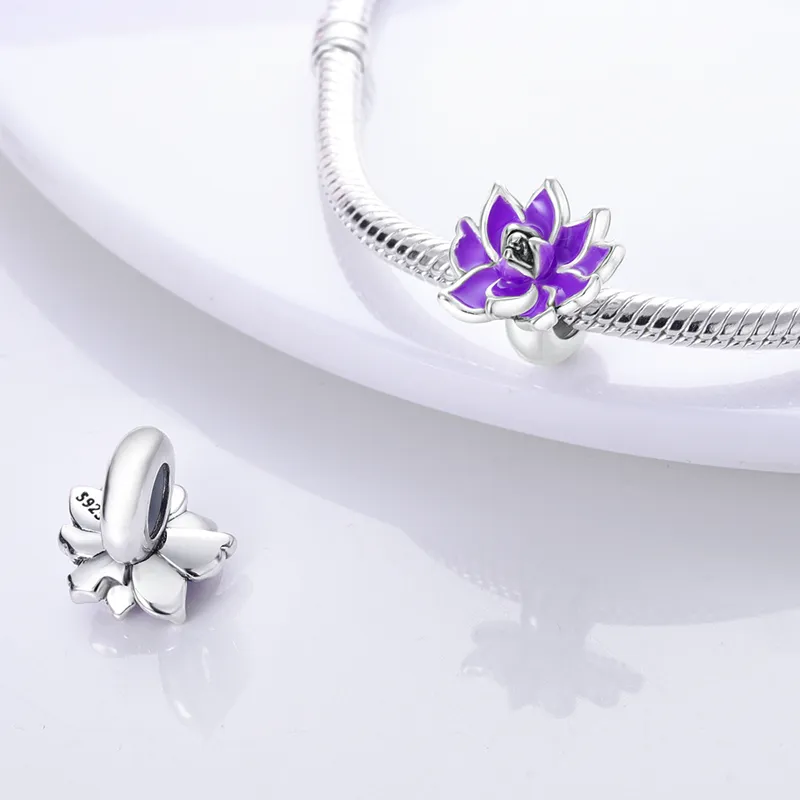 Pandora serene lotus charm hot sale