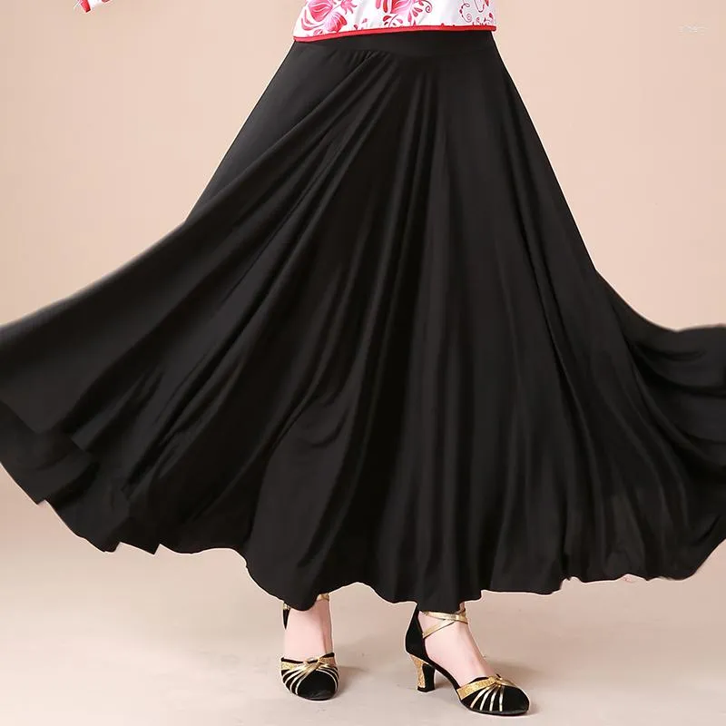 Stage Wear Flamenco Skirt Women Mesh Long Ballroom Dance Costume Spanish Bullfight Dress Opening Clothing