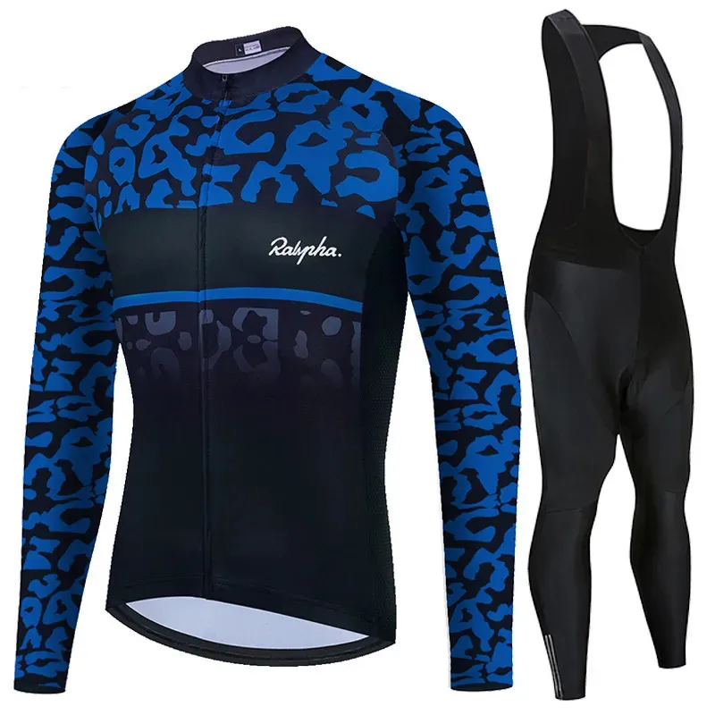 サイクリングジャージーセット2023 Ralvpha Long Sleeve ClothingRaphaful Spring Autunt Set Bike Mtb Maillot Ropa Ciclismo 230928