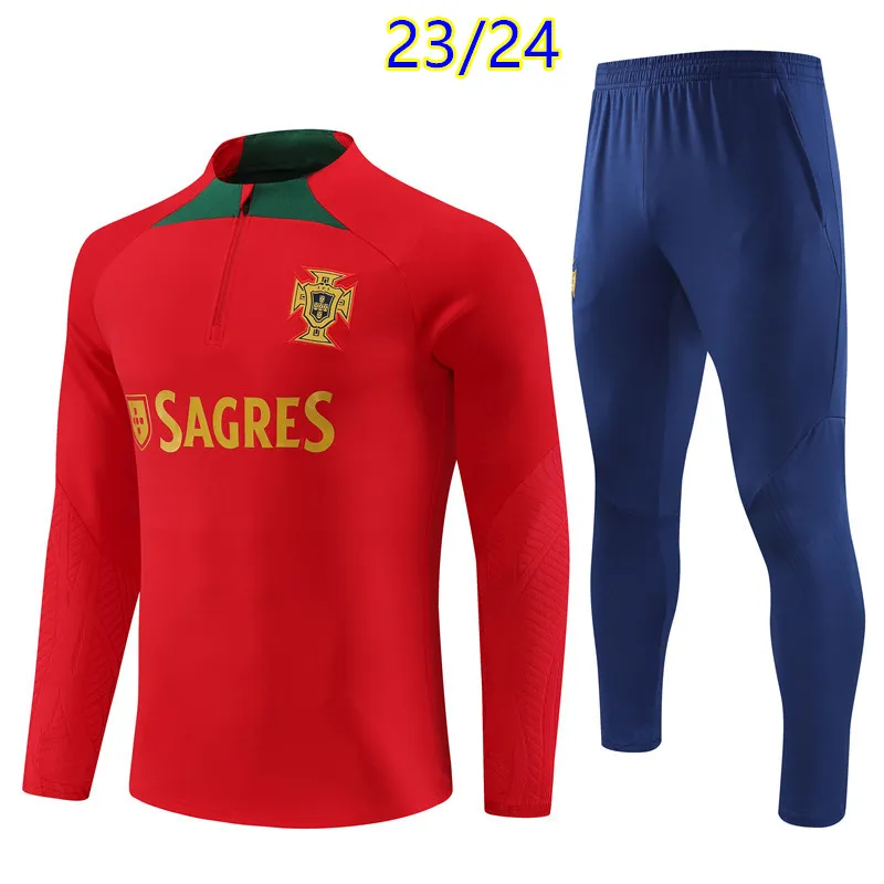 2023 2024 Portuguese Soccer Tracksuit Portuguesa Football Training Men