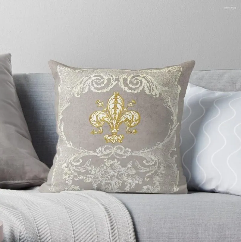 Pillow Fleur-de-lis French Fleur-de-lys Throw Covers For Sofas Sofa S