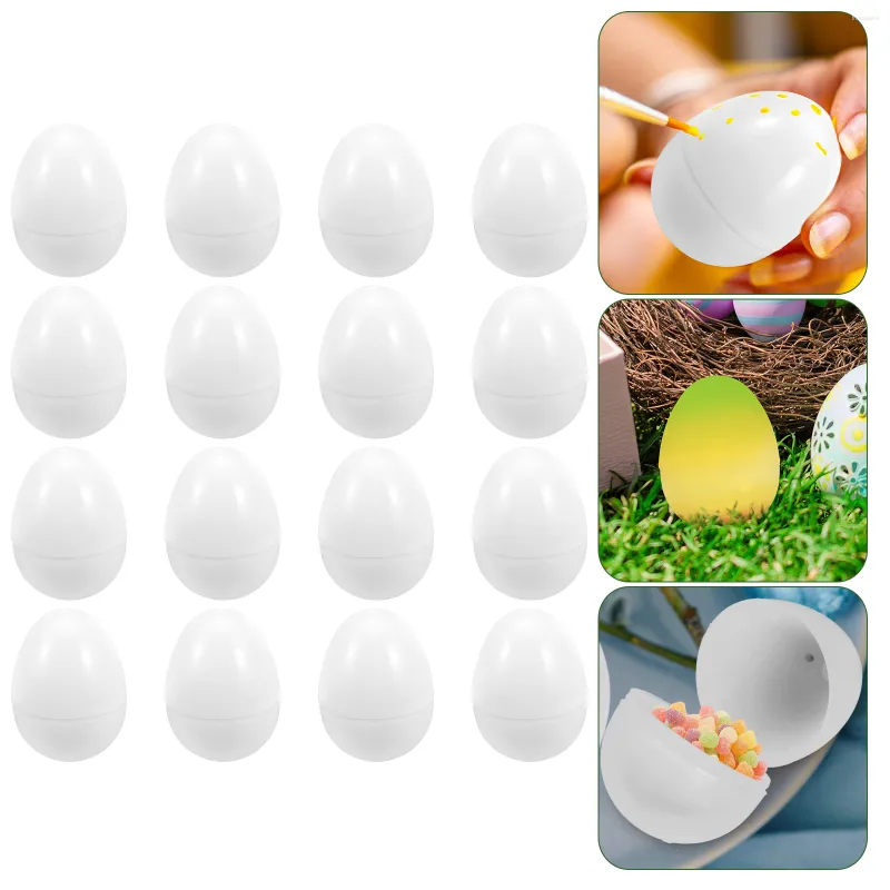 Decoratieve beeldjes 16 stuks Lenteornamenten Te openen eierschaal Paasbenodigdheden Verrassing Leeg speelgoed