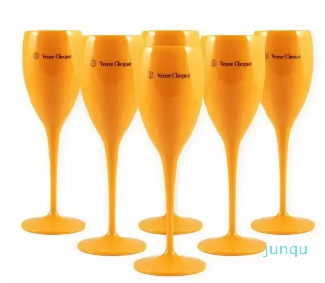 Verres de fête incassables, flûtes à Champagne blanches pour mariage, gobelet en acrylique, tasses élégantes, verres