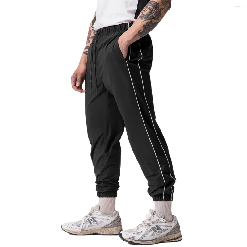 Męskie spodnie czarne luźne menu casual men joggers na siłownię fitness dresowe sporty Szybkie suche spodnie Męskie Trening Sportswear Bottoms