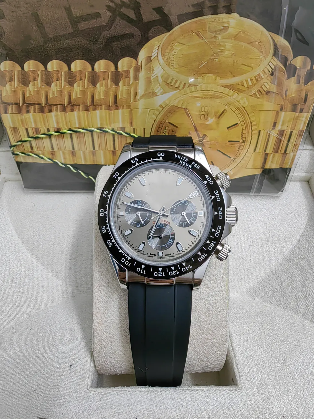 Relógios mecânicos automáticos masculinos vidro safira 40mm aço inoxidável mostrador cinza fecho sólido Montre de luxe relógios de pulso de movimento à prova d'água super luminoso