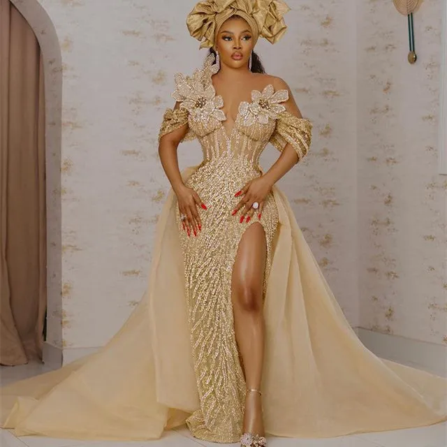 Unique gold dresses cheap