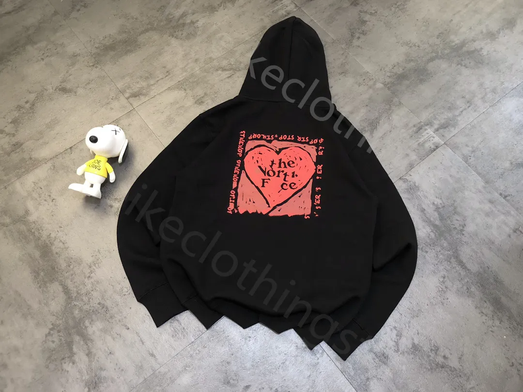 designer hoodie Doodle Heart hoodie Loose version hoodies designer for both men and women