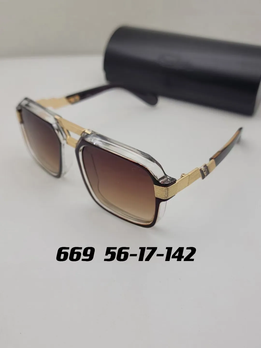 Retro Square Polarized Sunglasses UV400 Large Metal Frame Metal Square Retro Polarized Sunglasses Men Women Outdoor  main image 3
