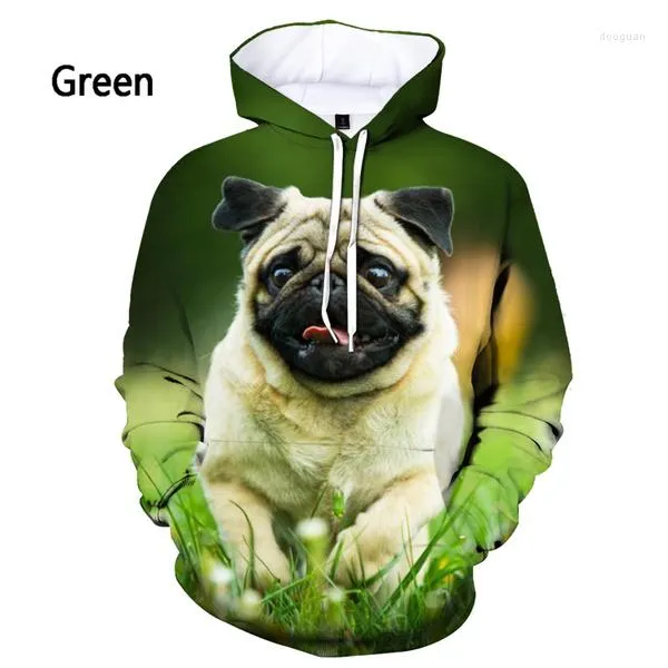 Hoodies femininos bonito animal cão pug impressão 3d hoodie masculino/feminino y2k moda casual camisa com capuz crianças pulôver camisolas de grandes dimensões unisex