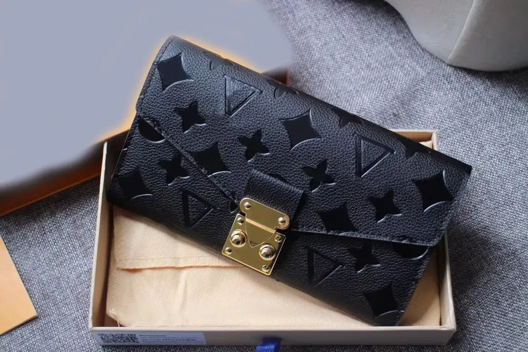 2022 modeblommor designer blixtlås plånböcker luxurys män kvinnor läder väskor högkvalitativa klassiska bokstäver mynt handväska originallådor pläd korthållare m62459