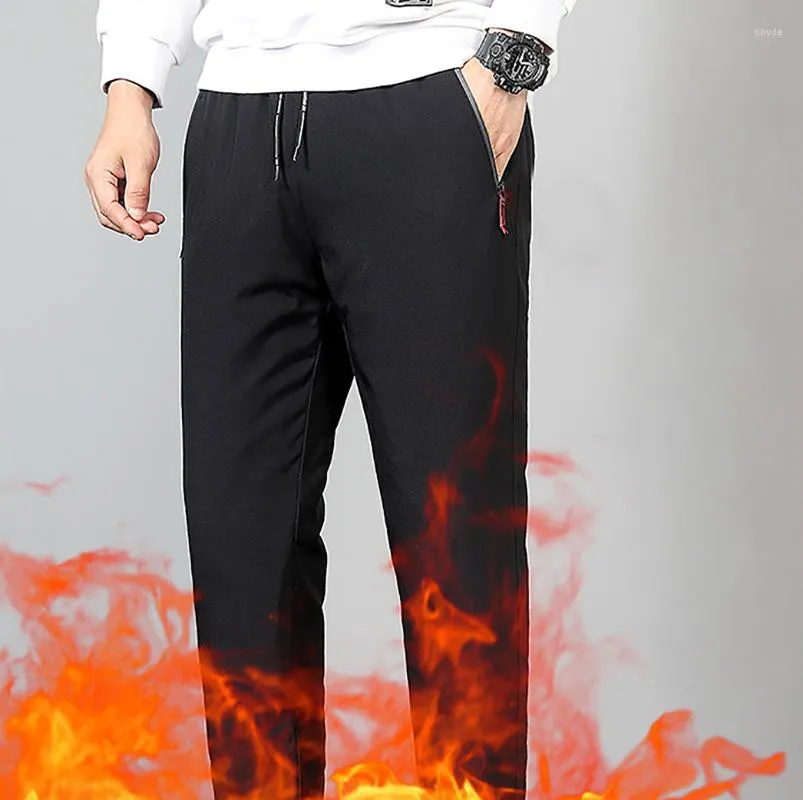 Mens Waterproof Down Winter Cotton Plus Velvet Sweatpants Thickened, Warm,  And Comfortable Outer Wear Fleece Lined Thermal Leggings With Charge  Technology 2023 From Covde, $20.66