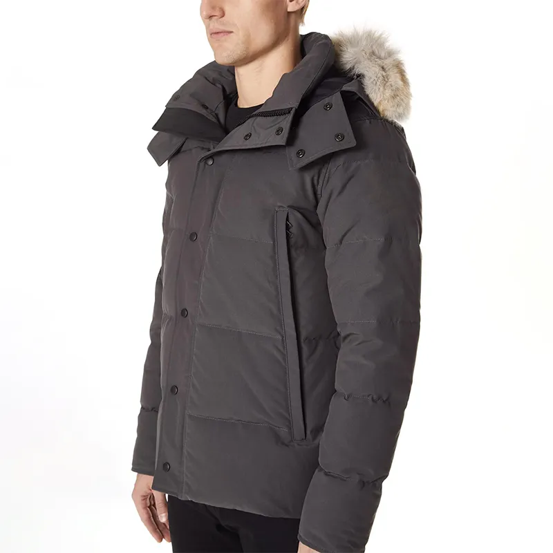 Bästa kvalitet Wyndham Parka Black Label Men Down Parkas Jackets rockar Vinter varm utomhuspufferjacka Mens Vestes Manteaux USA Canadian Popular Designer Coats