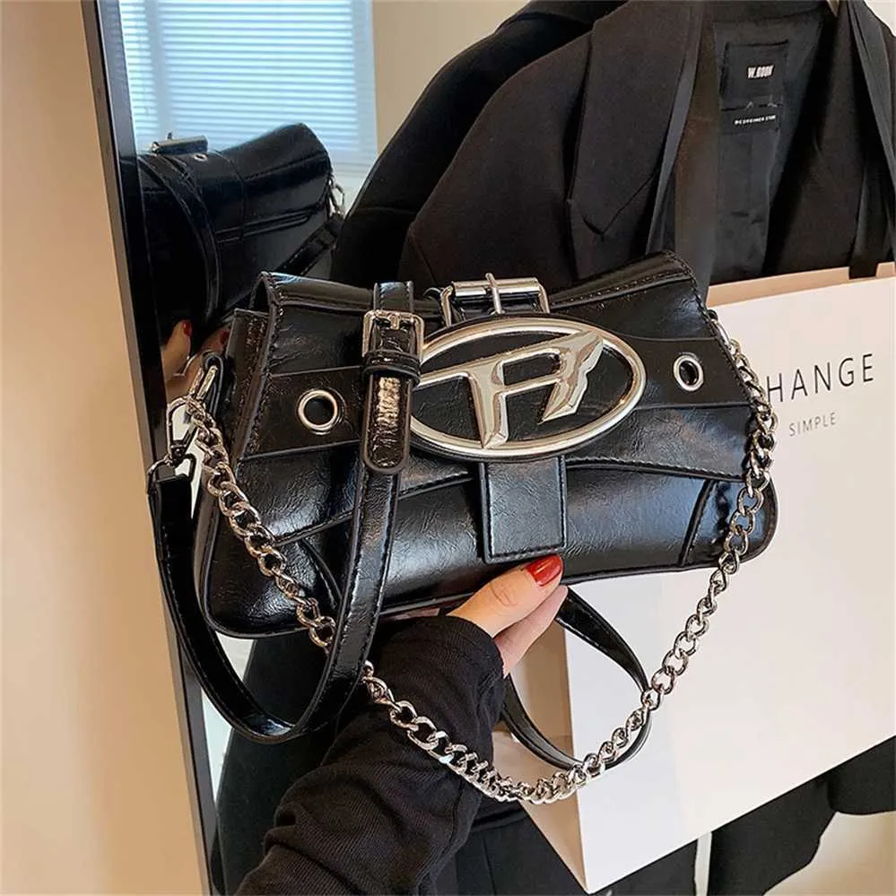 Årets är redo för kvinnors nya modetrend avancerad textur nisch singel axelkedja crossbody påse modell 9236