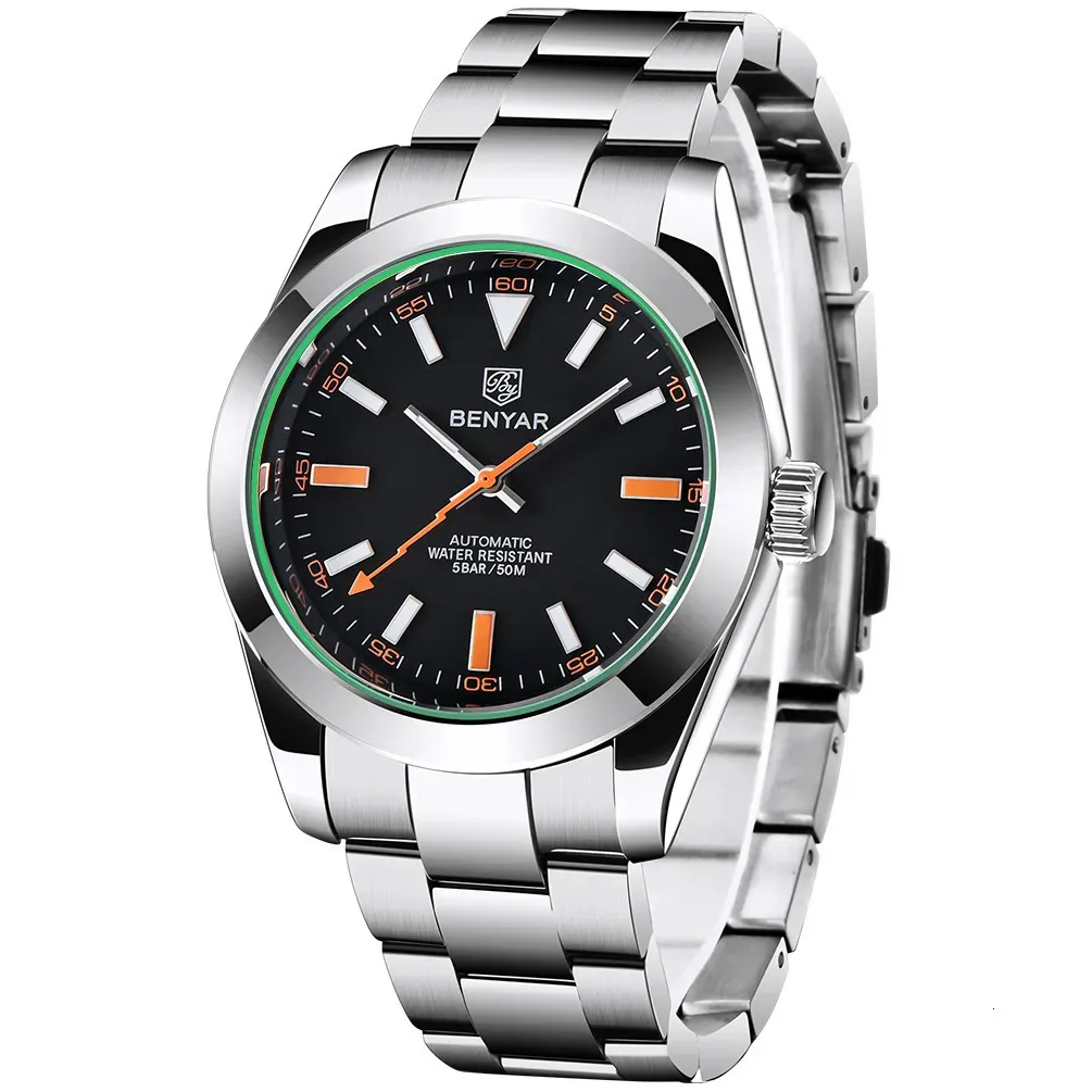 Andere Uhren BENYAR Mechanische Herrenuhren Top-Marke Luxus-Armbanduhren Business Automatik Sportuhren für Männer relogio masculino 230928