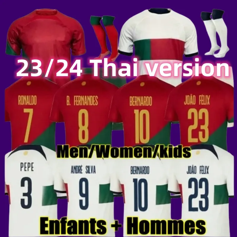 22 23 JOAO FELIX Portugal Jersey de football 2023 B.FERNANDES BERNARDO R.SANCHES PEPE DIOGO J Maillot de l'équipe nationale RUBEN DIAS R.NEVES RONALDO ANDRE SILVA Football Unifor