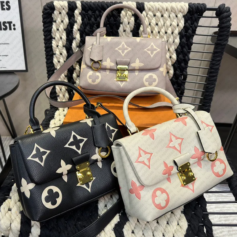 Klassieke draagtassen Kleine dameshandtassen van hoge kwaliteit Echt lederen designertassen Luxe crossbodytassen Mode-schoudertassen met reliëf