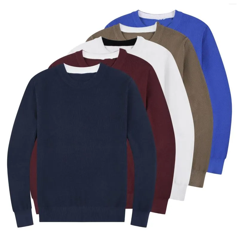 Pulls pour hommes Petit cheval Pull en coton à col rond Automne / Hiver Pull Hombre Pull Homme Hiver tricoté