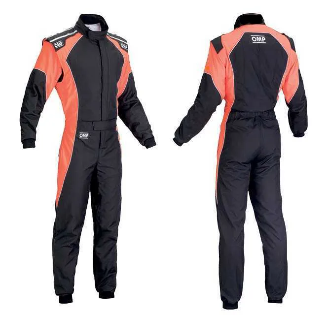 F Racing Suit Omp One Piece Car Test Drive Kart Drift Training Oranje