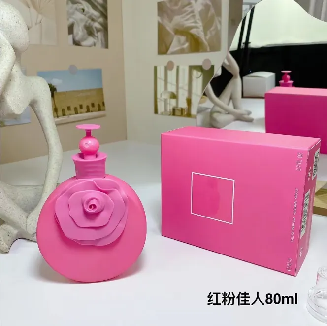 Promozione profumo da donna di lusso Valentina Pink Eau De Parfum 80ml Fragranza neutra per Lady Good Smell da molto tempo lasciando la nebbia del corpo della signora nave veloce