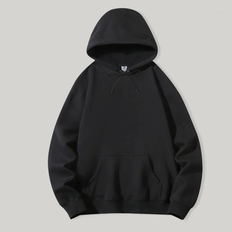 Men s Hoodies 8001 Streetwear Trendy Basic Sweatshirt Men Women Spring Fall Fashion Heavyweight Solid Color Simple Classic Pullover Hoodie
