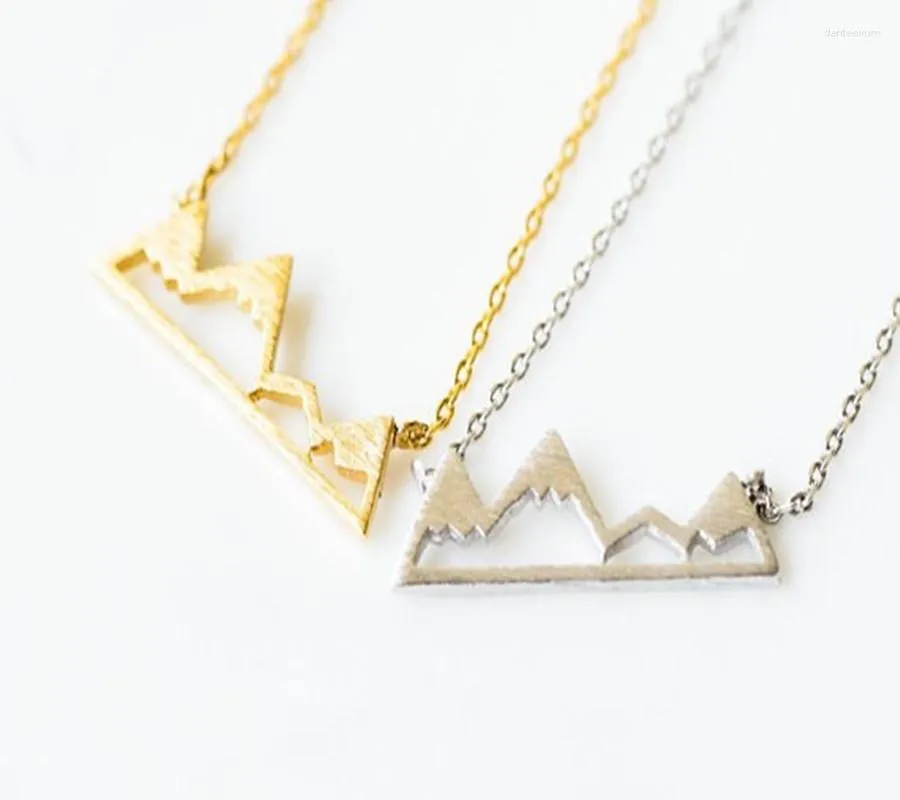 Pendant Necklaces Est Listing Jewelry Necklace Simple Dainty Snowy Mountain Top Lover Fashion Beauty Gift