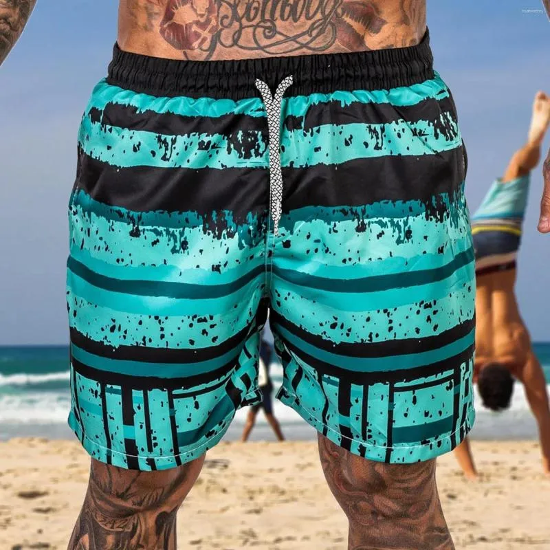 Men's Shorts Fashion Swim Trunks Swimwear Man Surf Quick Dry Board Short Male Print With Mesh Lining Swimming Ropa Hombe