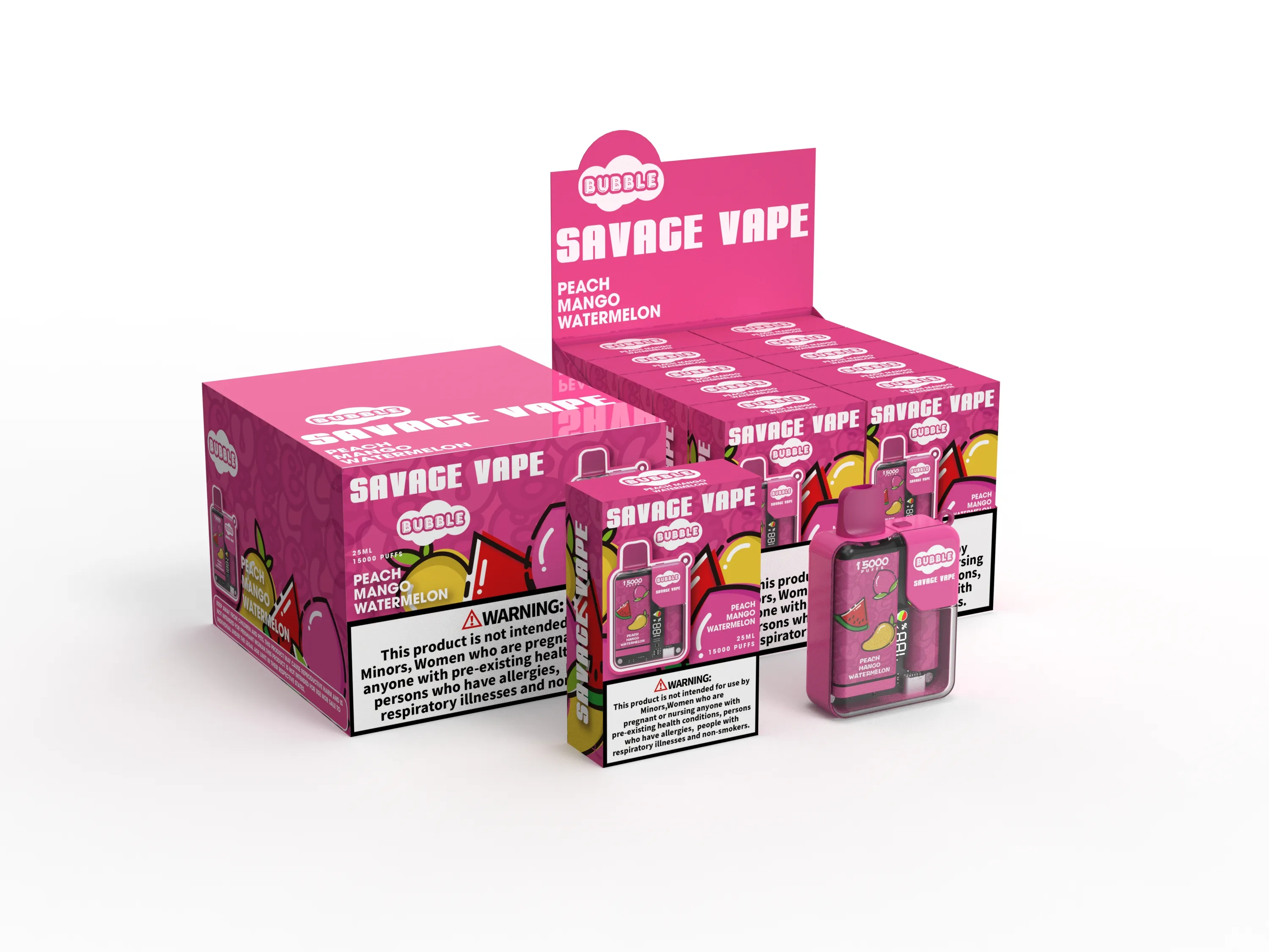 New Trend Savage Bubble 15000 Puffs Disposable Vape Box Puff 15k Bar