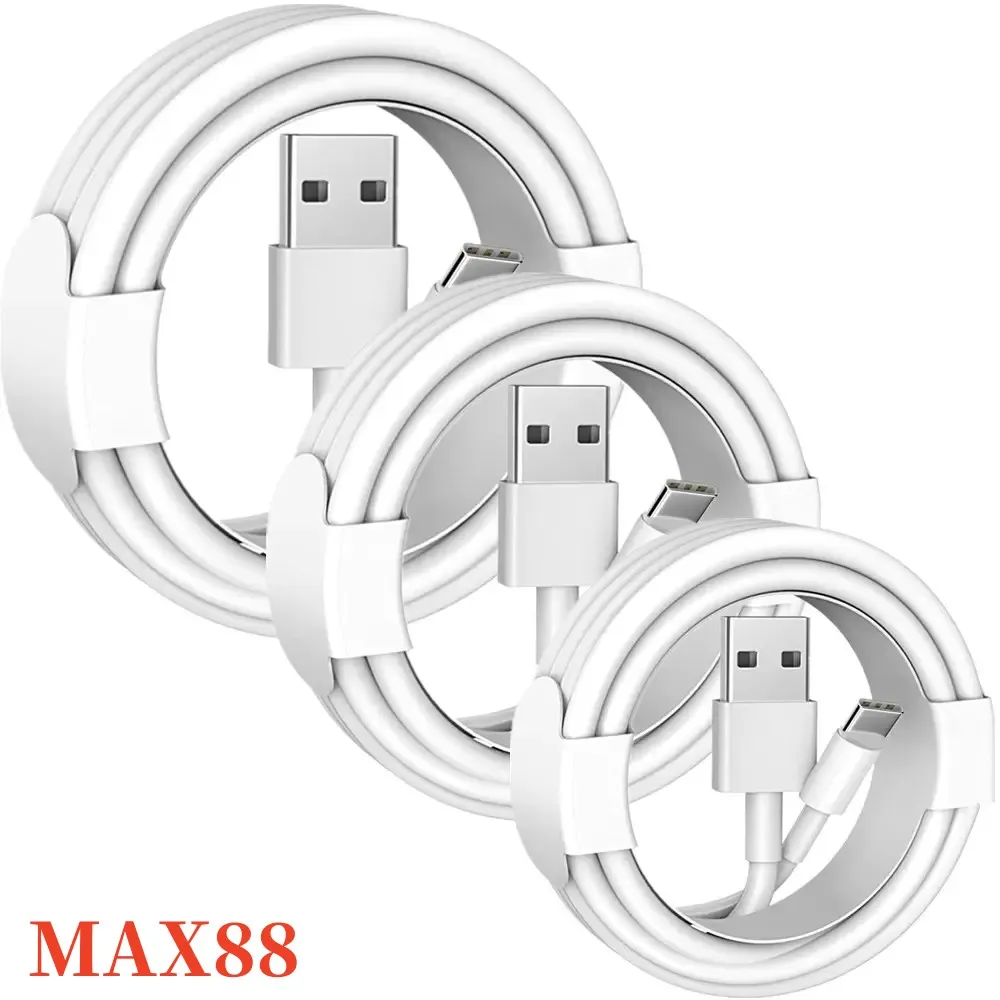 1M 3ft Super Super USB شحن النوع C USB-C C لـ I XS X 8 7 6 بالإضافة