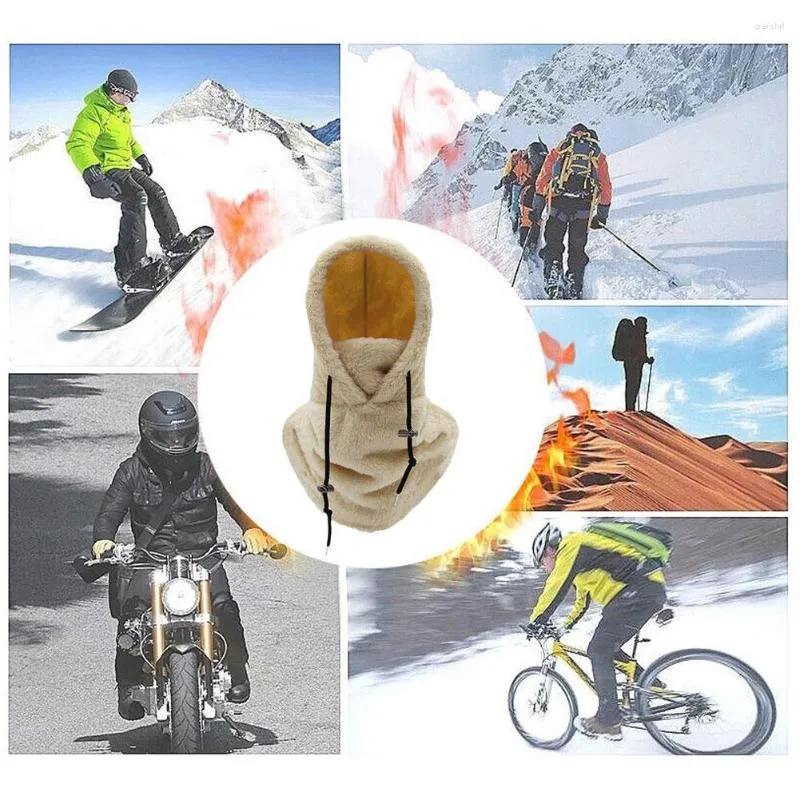 Écharpes Capuche Ski Hiver Cagoule Pour Temps Froid Coupe Vent
