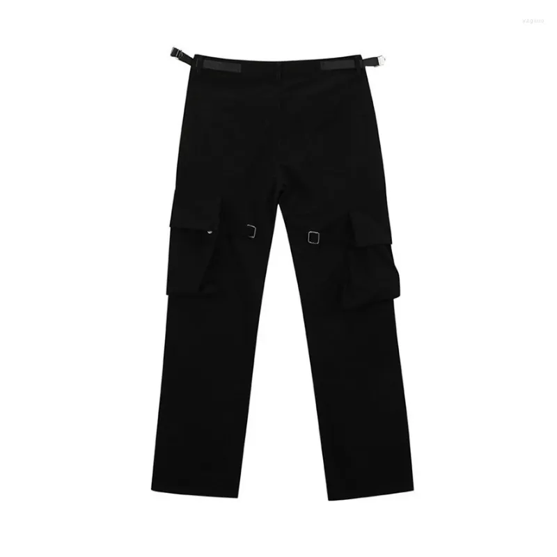 Pantaloni da uomo VUJADE TravisscoPants Pantaloni neri a matita in metallo di alta qualità all'interno dell'etichetta Harem da uomo