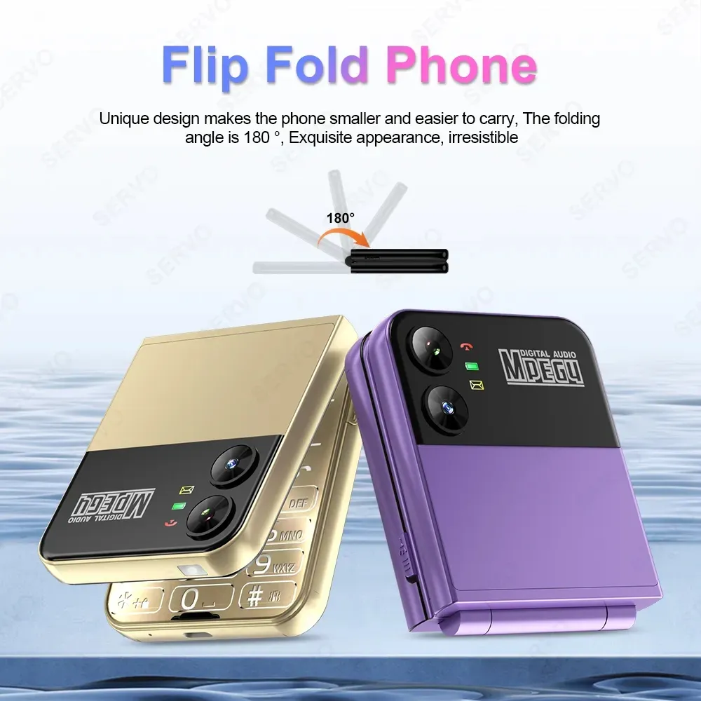 Модный Складной Мобильный Телефон, 4 SIM Карты, Режим Ожидания, 2G GSM,  Мобильный Телефон, Экран 2,6 Дюйма, Волшебный Голосовой Быстрый Набор,  Автоматическая Запись Вызовов, Черный Список Type C От Star87, 2 990 руб. |  DHgate