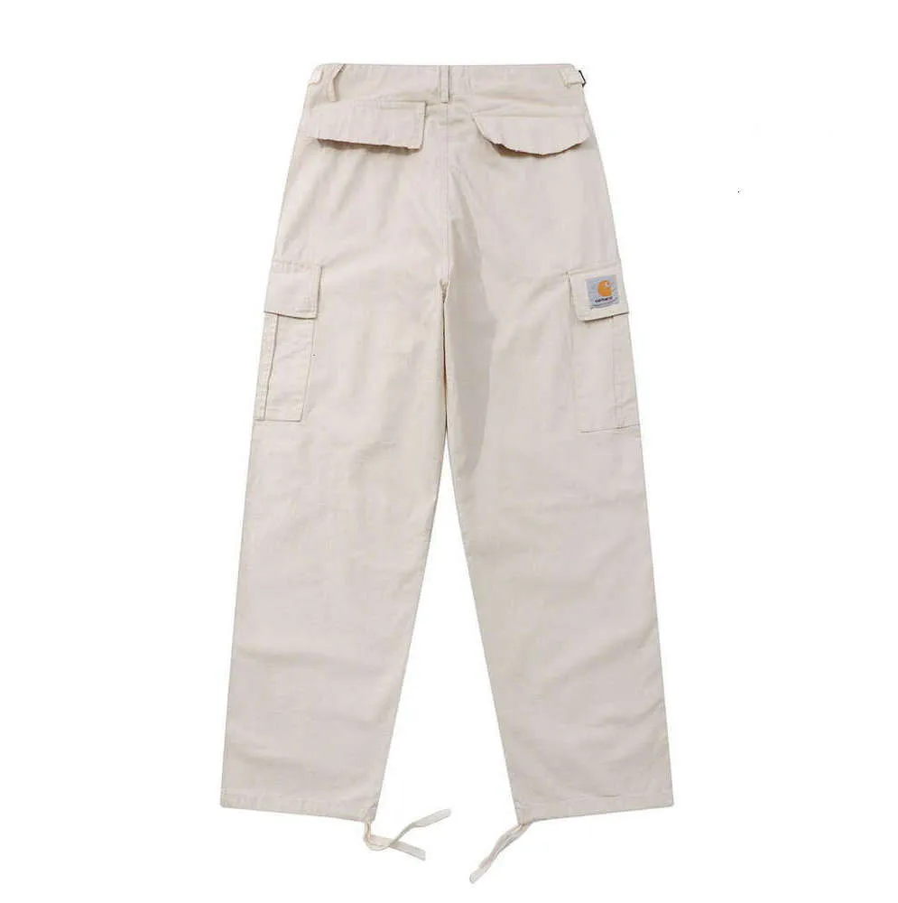 Pantalons pour hommes Marque de rue nord-américaine Carhart Pur coton à cinq points Check Multi Pocket Salopette Loisirs Design Mode All-Match